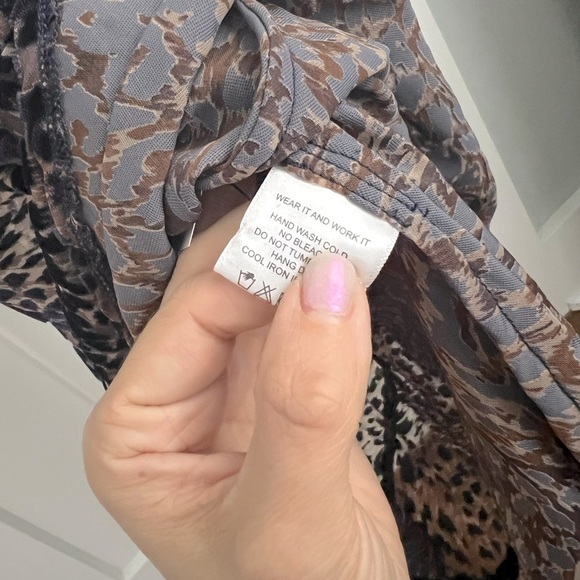 Rat & Boa Jasmine Leopard Print Cowl Neck Semi Sheer Velvet Maxi Dress - Picture 9 of 13